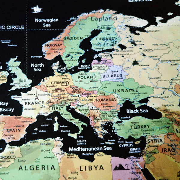 World Map Co World Scratch Off Map With Flags