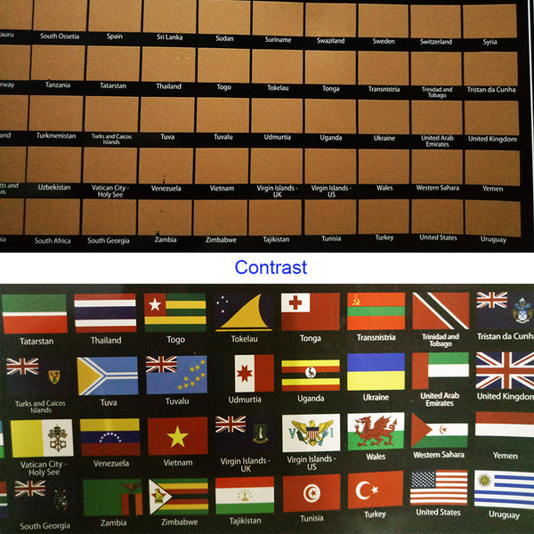 World Map Co World Scratch Off Map With Flags