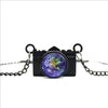 World Map Camera Charm Necklace