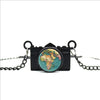 World Map Camera Charm Necklace