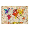 Watercolor World Map Canvas Print