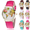 World Map Setting Analog Watch