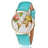 World Map Setting Analog Watch