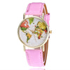 World Map Setting Analog Watch