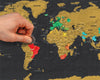 World Map Co Color Continent Scratch Off Map