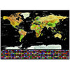 World Map Co World Scratch Off Map With Flags