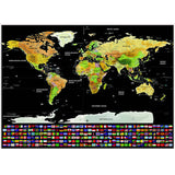 World Map Co World Scratch Off Map With Flags