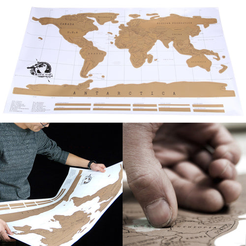 World Map Co Copper Scratch Off World Map