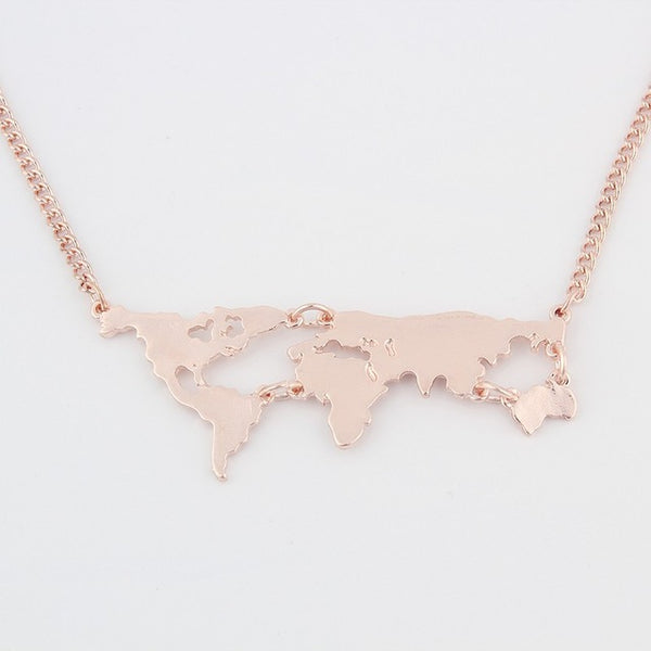 World Map Co World Map Charm Necklace
